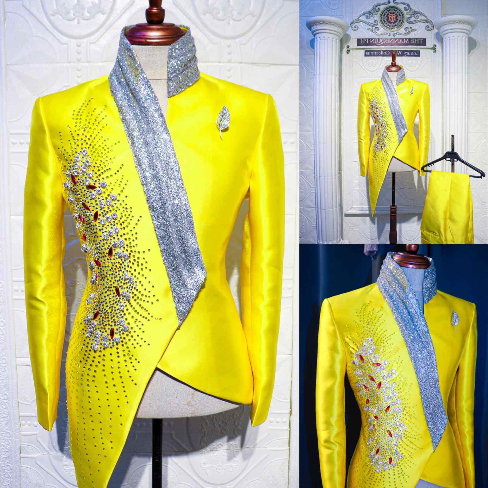 Unique Men'S Formal Wear - Fashion Yellow Wedding Tuxedos Unique 2
