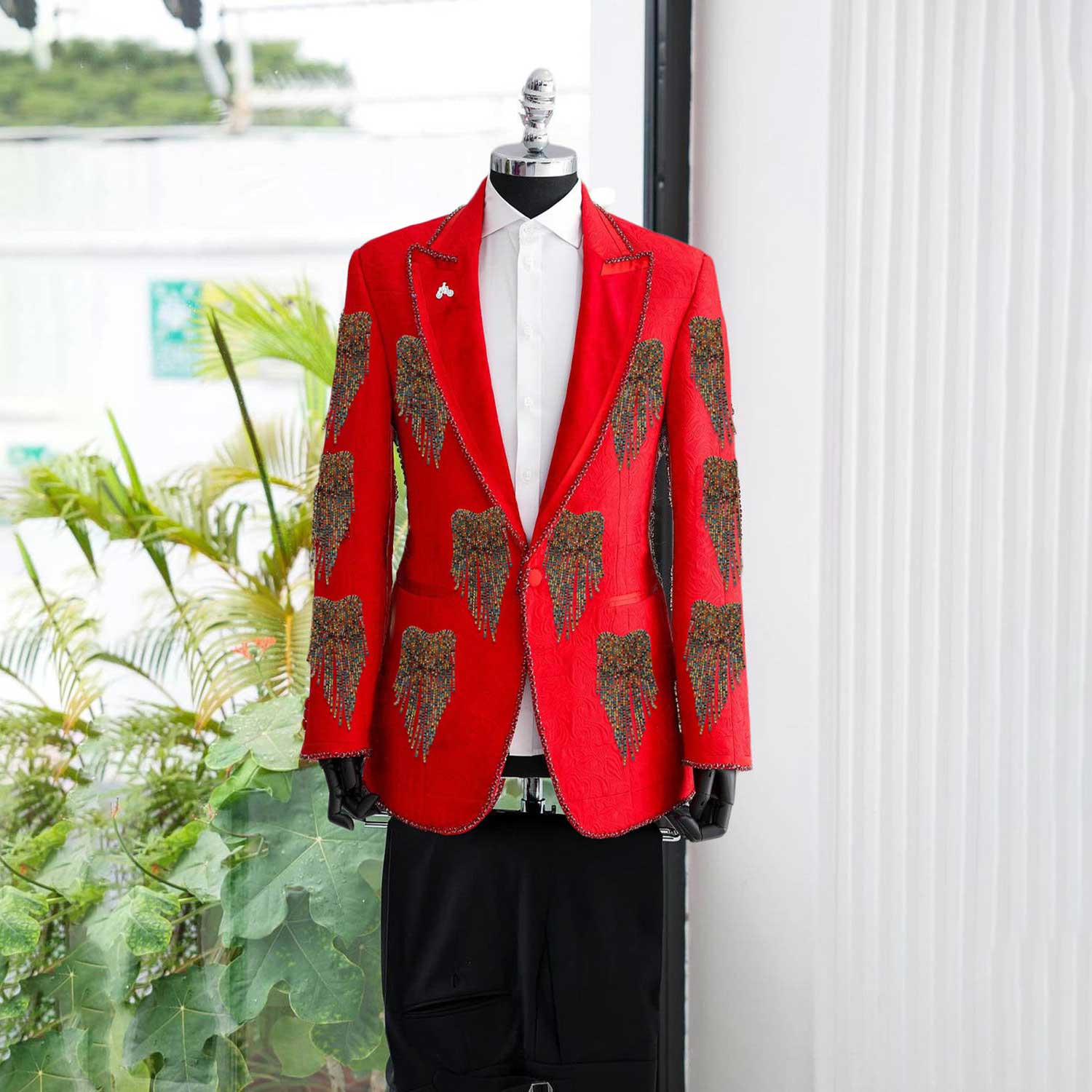 Formal Wear For Men Black Suit - Fashion Wedding Men Suit Crystal Party