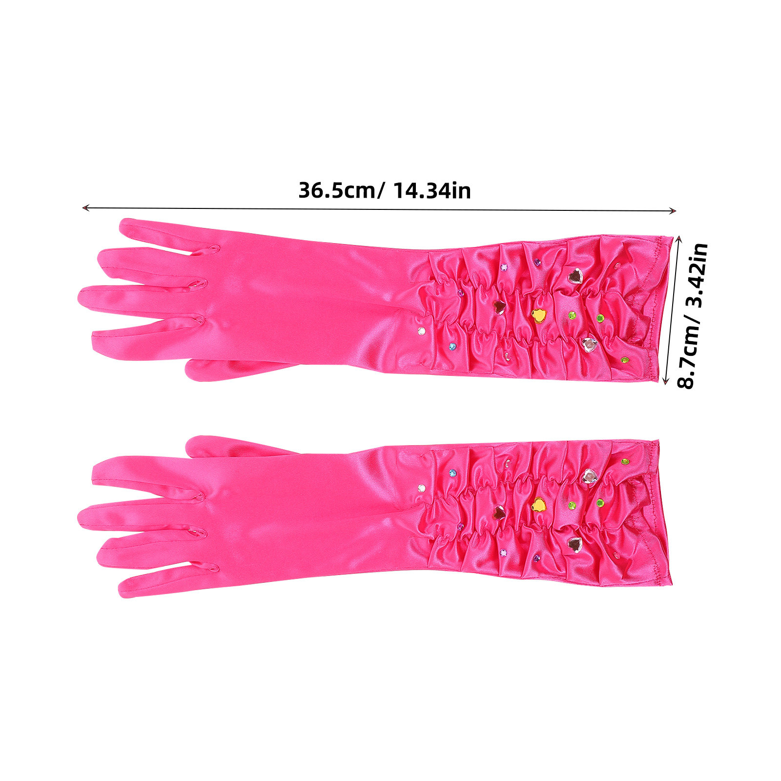 1Set Girls Princess Gloves Lon - đánh giá và giá Formal Glove Leather