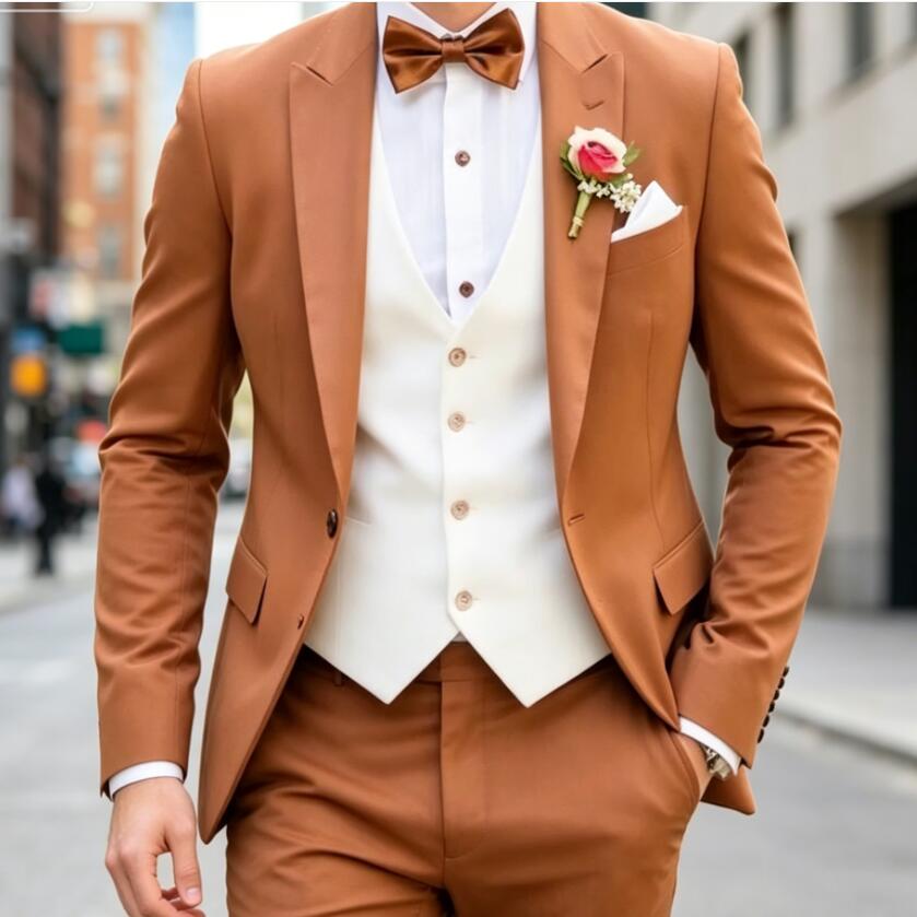 New Classic 3 Piece Men's Suit - đánh giá và giá Men'S Formal Wear Waistcoat