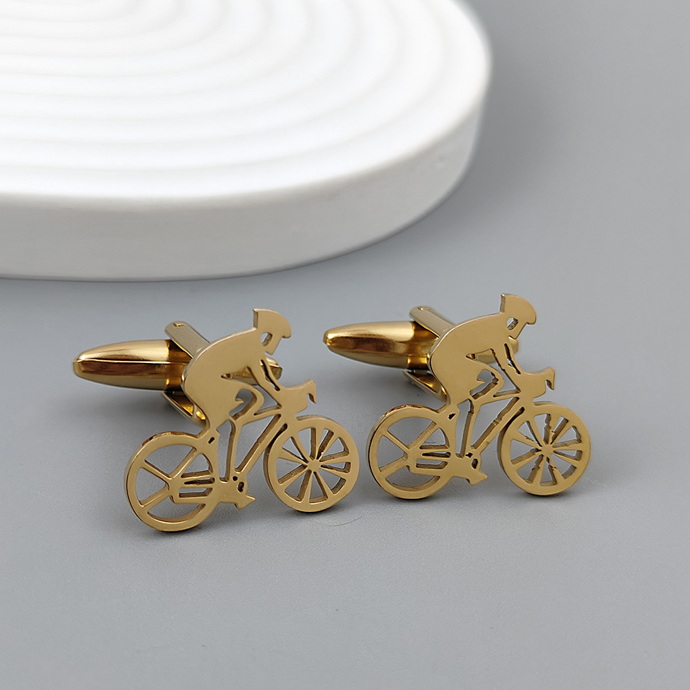 Bicycle racer gold-plated cuff - đánh giá và giá Men Formal Wear With Tie