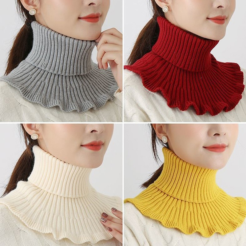 New-Warm Knitted Fake Collar W - đánh giá và giá Windsor Knot Tie