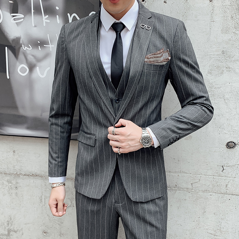 Men's Korean Style Three-Piece - đánh giá và giá Men'S Urban Formal Wear