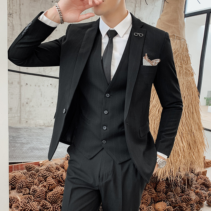Men's Korean Style Three-Piece - đánh giá và giá Men'S Urban Formal Wear