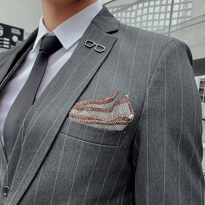 Men's Korean Style Three-Piece - đánh giá và giá Men'S Urban Formal Wear