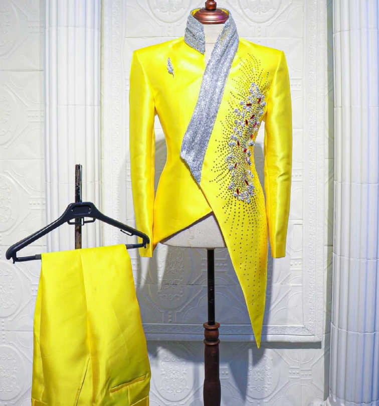Fashion Yellow Wedding Tuxedos - đánh giá và giá Unique Men'S Formal Wear