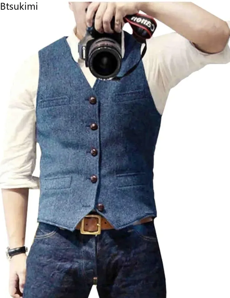 2026 Men's Vintage V Neck Suit - đánh giá và giá Men'S Formal Wear Waistcoat