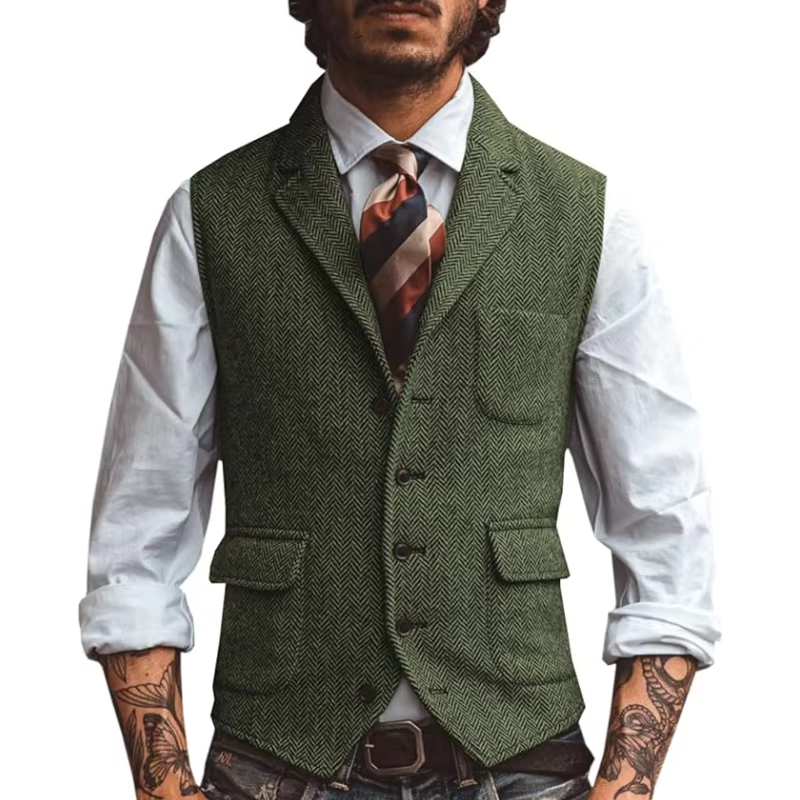 Retro Tweed Men's Vest Herring - đánh giá và giá Men'S Formal Wear Waistcoat
