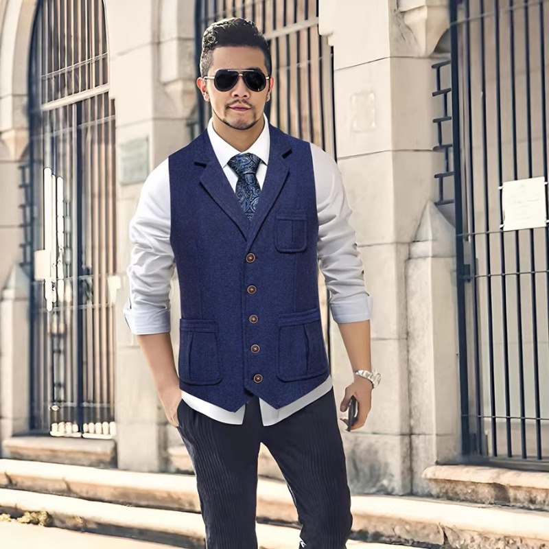 Men's Herringbone Tweed Suit V - đánh giá và giá Men'S Formal Wear Waistcoat