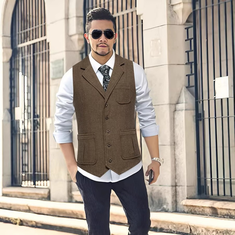 Men's Herringbone Tweed Suit V - đánh giá và giá Men'S Formal Wear Waistcoat