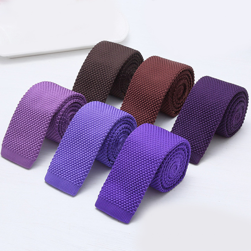 6cm Solid Black White Knitted  - đánh giá và giá Men Formal Wear With Tie