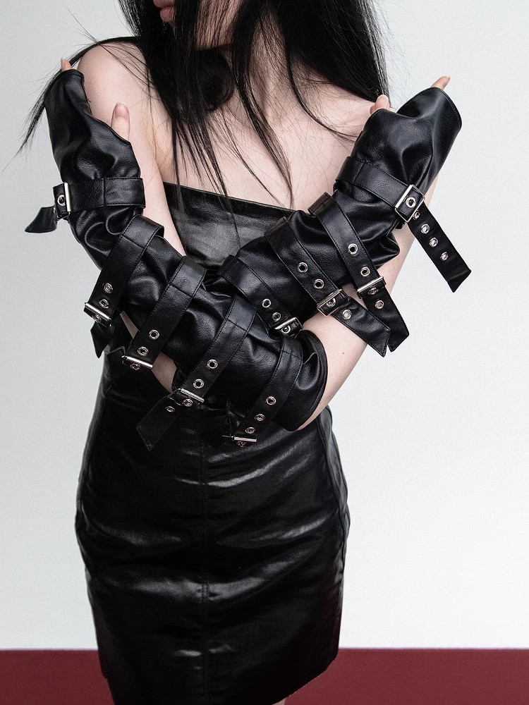 Women's Fashion Matt Black PU  - đánh giá và giá Formal Glove Leather