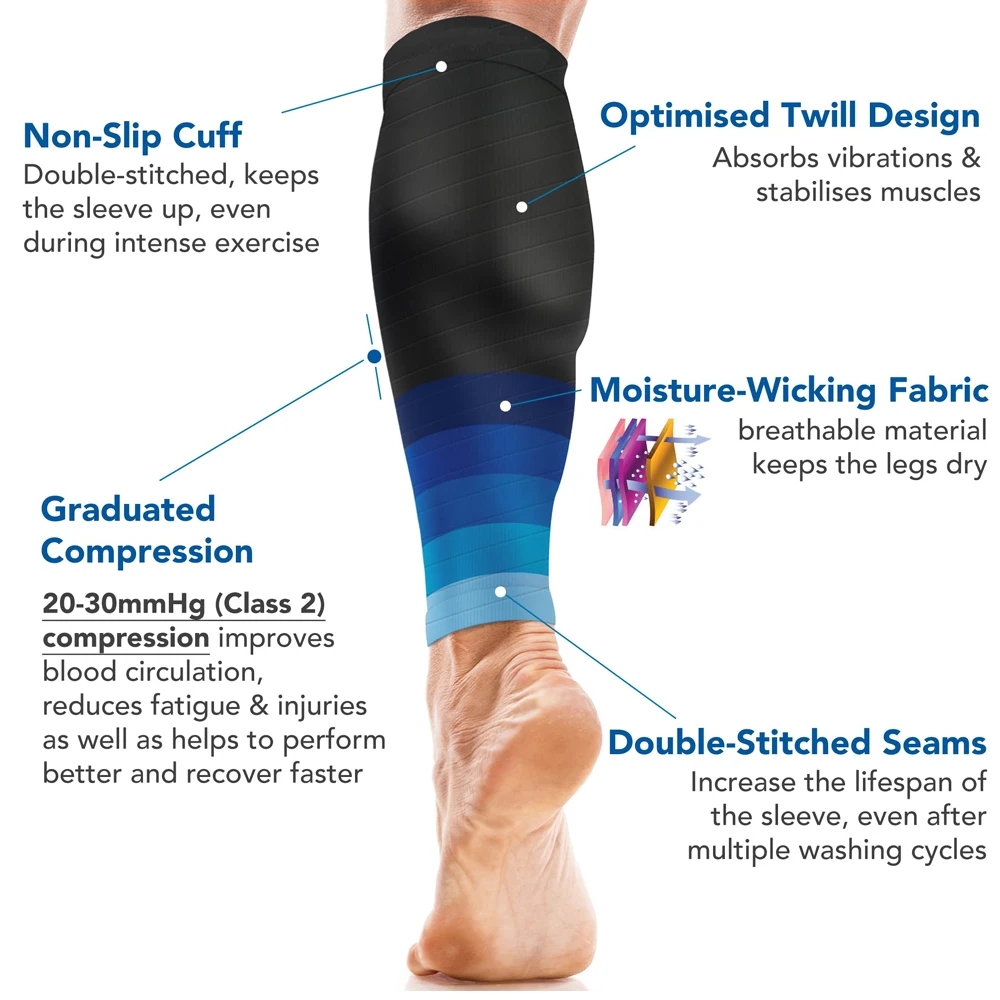 1Pair Calf Compression Sleeve  - đánh giá và giá Sock Garter Men